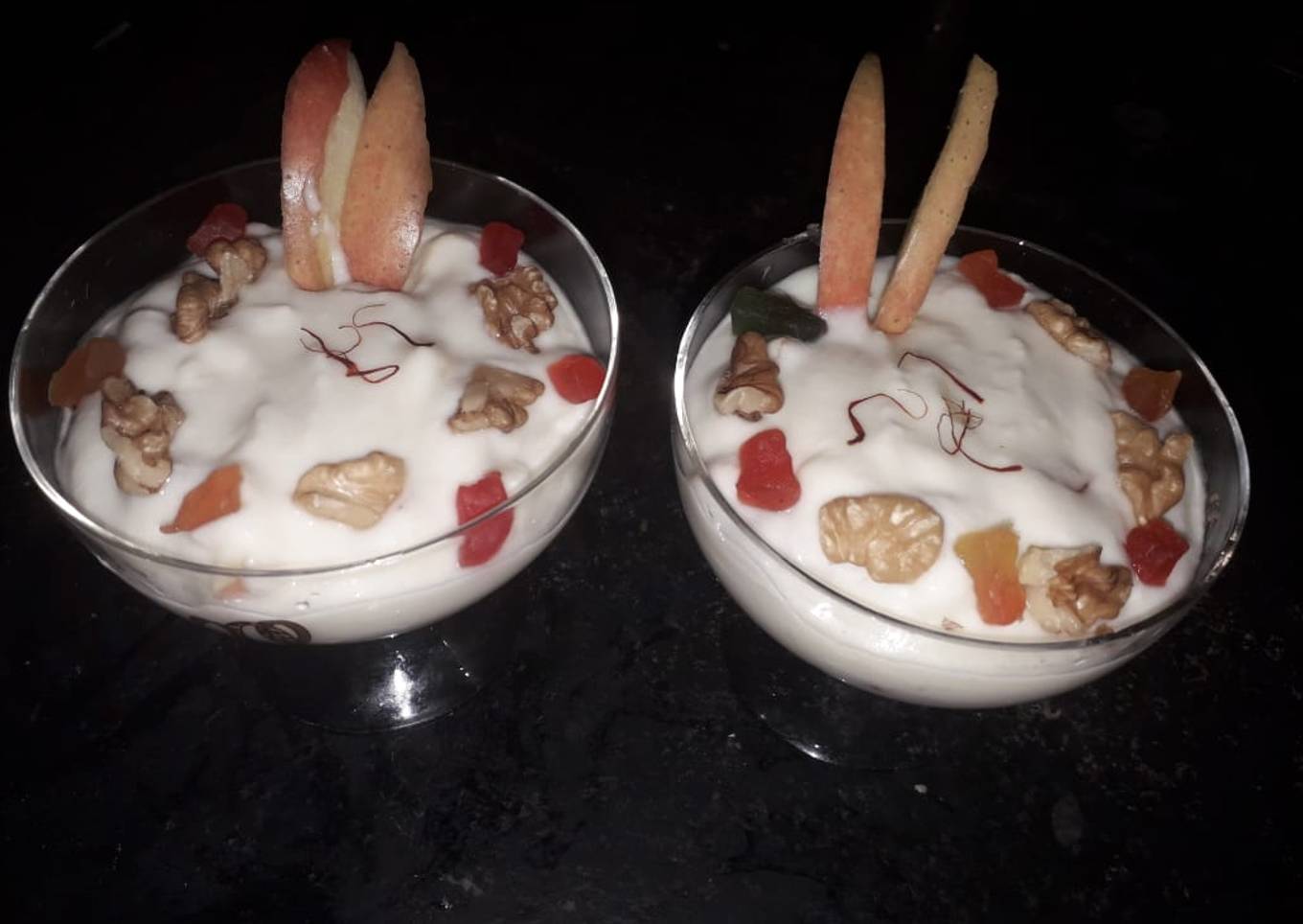 Apple walnut shrikhand