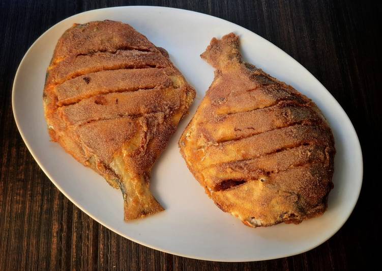 Pomfret fish fry
