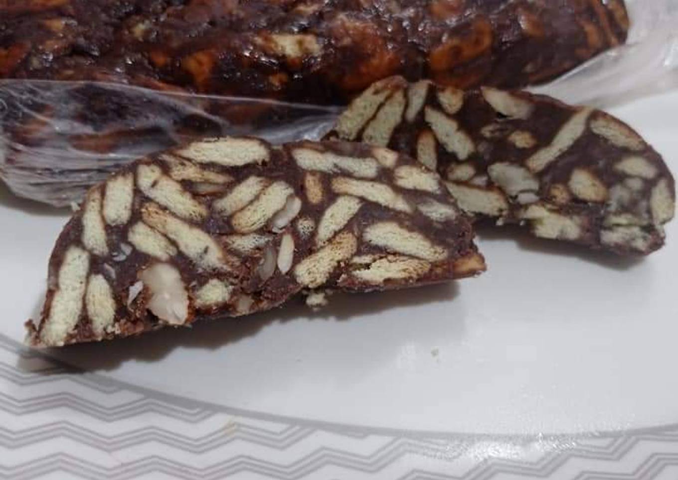 Marie biscuit cold cake