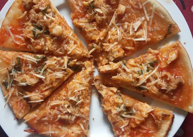 Langkah Mudah untuk Menyiapkan 2.Pizza teflon rumahan anti gagal, Enak Banget