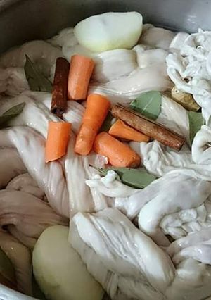 صورة لوصفة غمة او كروش او فوارغ تعددت التسميات والنتيجة اطيب اكلة 😋