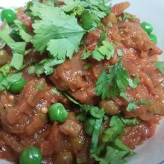 A picture of Baingan Bharta (Without Roasting).