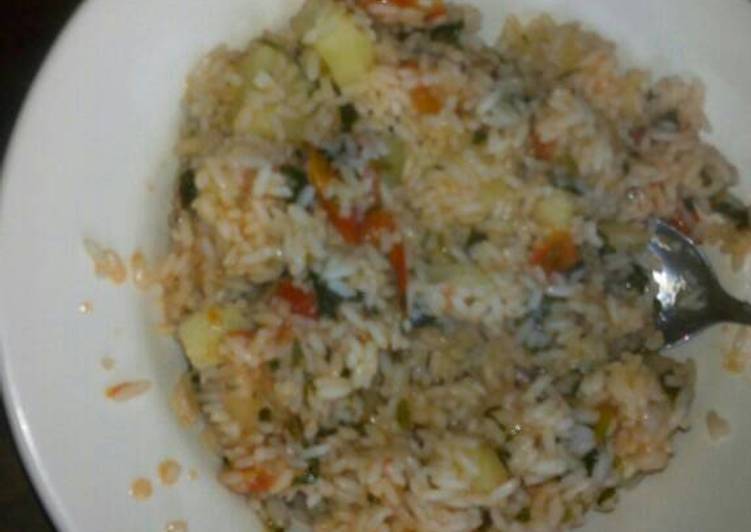 How to Make Super Quick Homemade Fried rice with spinach