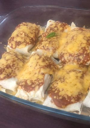 A picture of Enchiladas.