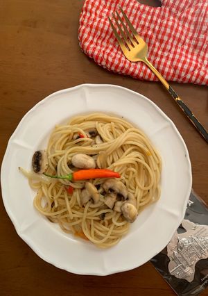 Foto resep Aglio olio jamur