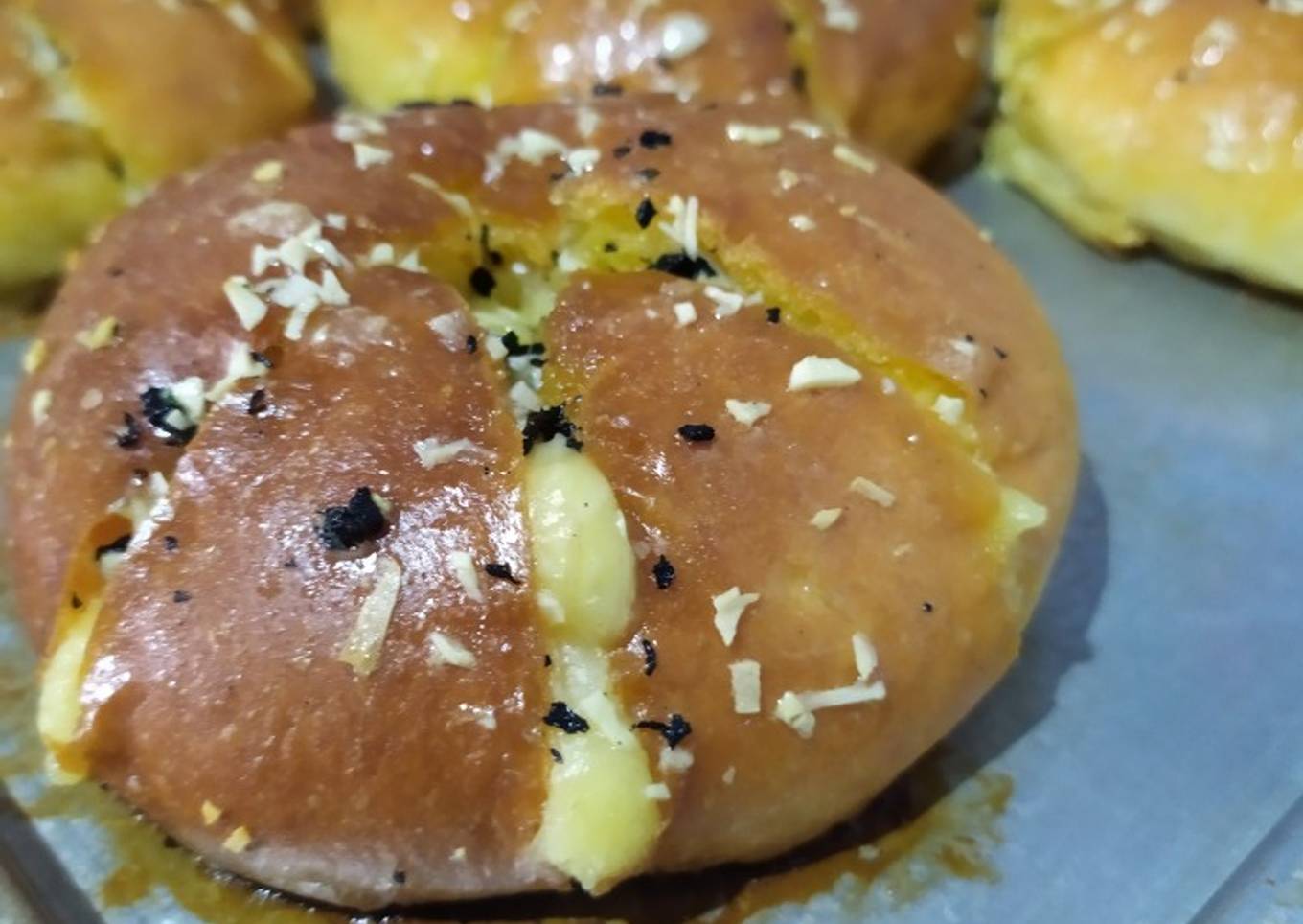 Korean garlic bread tanpa cream cheese