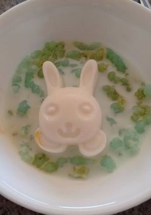 Foto resep Cendol hijau dan puding kelinci