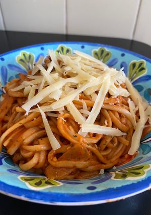 Una foto de 😅Pasta velocé! 🍝🤩