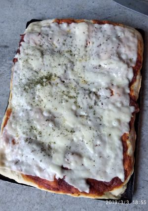 Una foto de Pizza casera