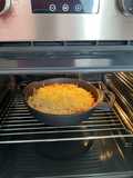Macarrones con chorizo gratinados