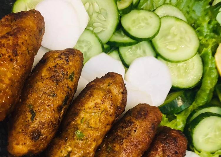 How to Prepare Homemade Chicken Reshmi Kabab
