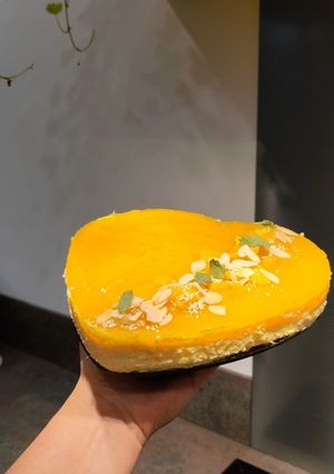 Una foto de Cheesecake de mango 🥭