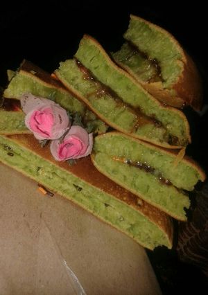 Foto resep Martabak manis pandan --kenyal n lembutt(no resting,no timbangan)