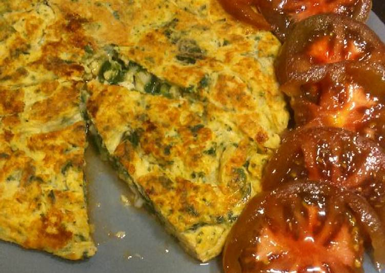 Tortilla de espinaca, brócoli y quesitos Receta de Marvi Cookpad