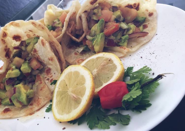Fajitas de guacamole