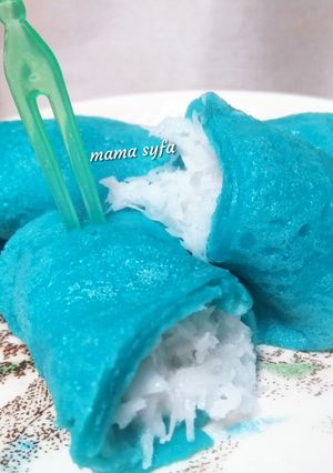 Foto resep Dadar gulung biru