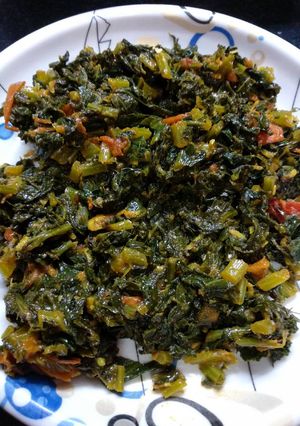 A picture of Mulli patta bhaja.