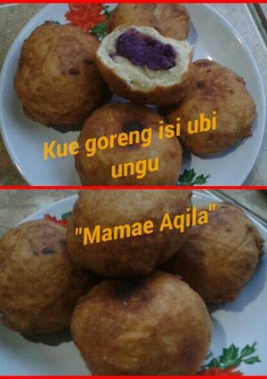 Foto resep Kue goreng isi ubi ungu