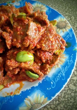 Foto resep Daging sapi campur pete balado