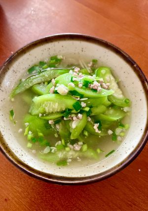 Hình của món Canh Mướp Nấu Thịt Bằm.