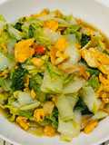 Orak arik telur mix sawi putih