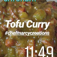 A picture of Chef Marcy's Tofu Curry.
