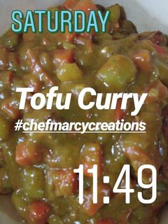 A picture of Chef Marcy's Tofu Curry.