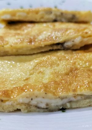 Una foto de Tortilla de queso trufada