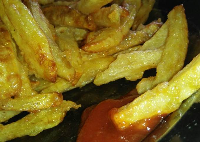 Resep Kentang Goreng crispy, Bikin Ngiler