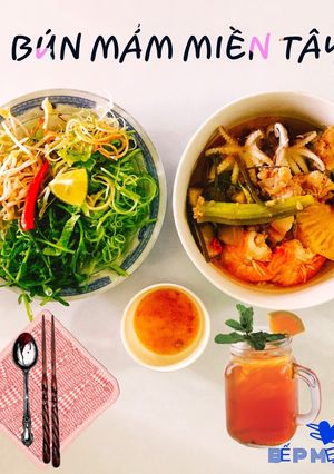 Hình của món Bún mắm miền tây.