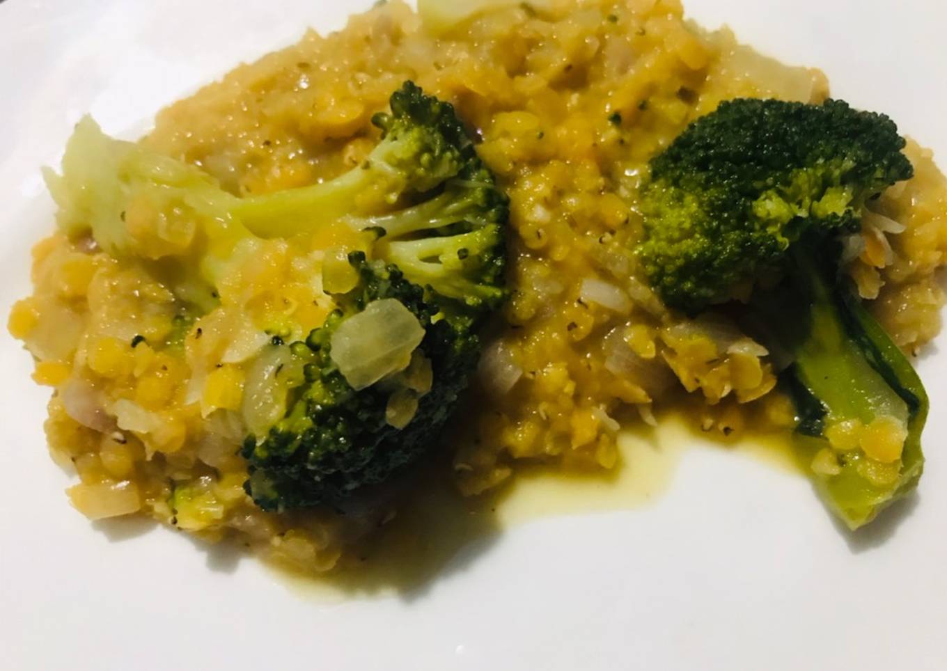 Lentejas turcas con brócoli