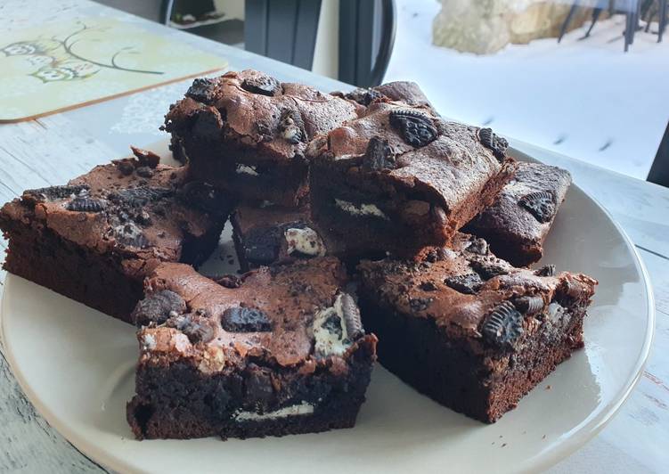 Easiest Way to Prepare Homemade Oero brownies!