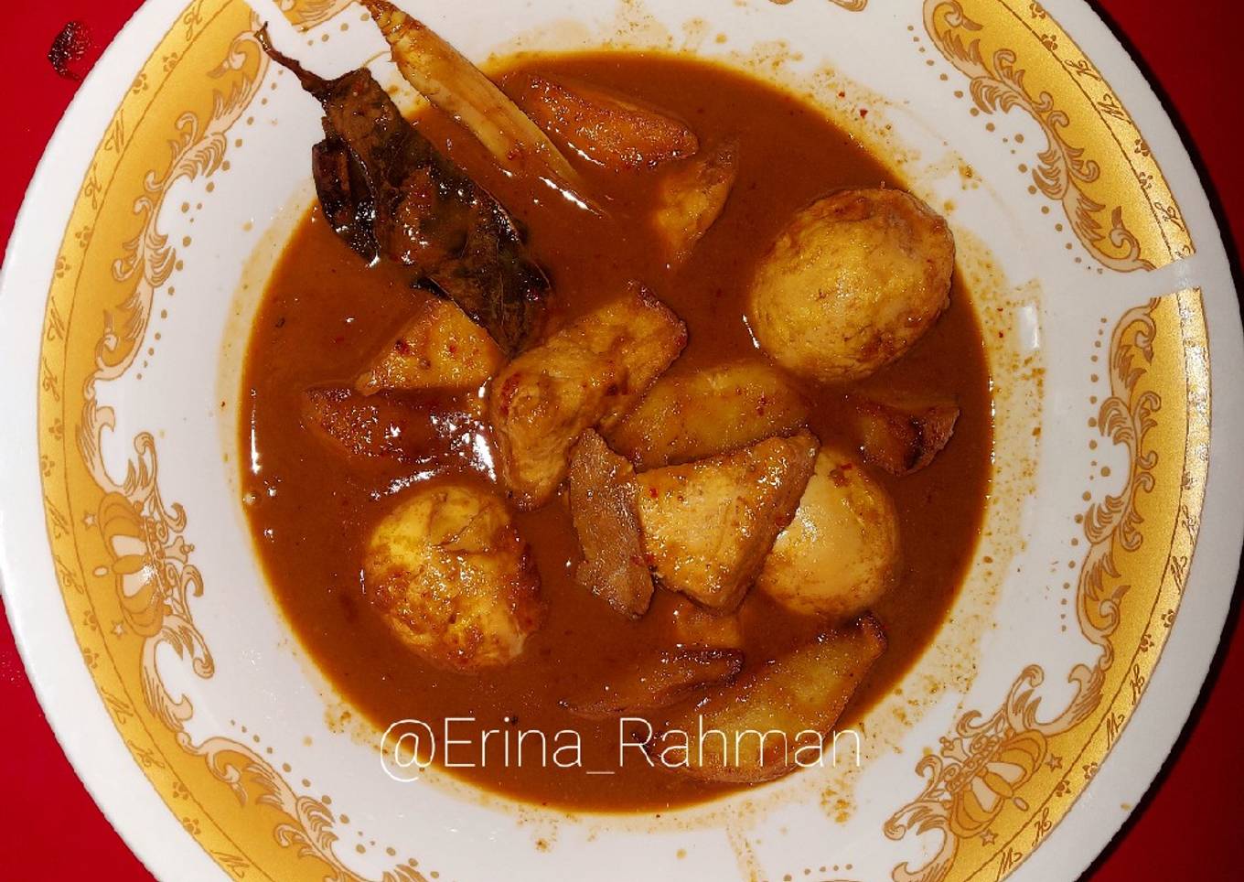 Semur Telur, Kentang dan Tahu