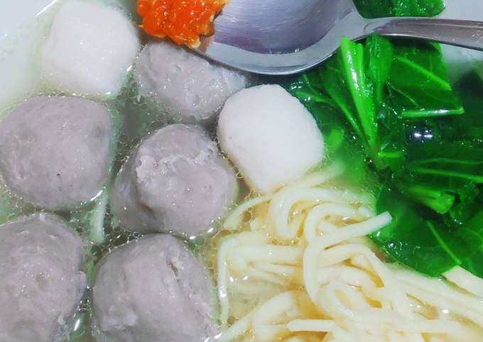 Resep Baso kuah sederhana segerrrr, Enak Banget