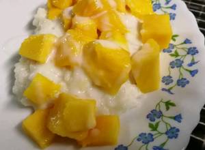 Easy Homemade Mango Sticky Rice (Using Rice Cooker) Recipe by Nia Hiura -  Cookpad