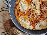 Cazuela de garbanzos con huevos