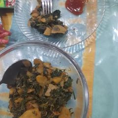 A picture of Aloo methi.