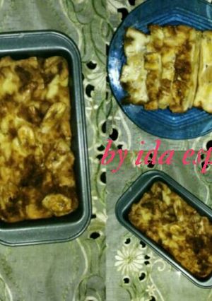 Foto resep Puding roti tawar dan pisang