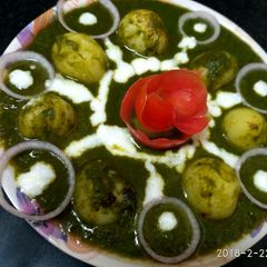 Spinach dum baby potaoto A picture of Spinach dum baby potaoto.
