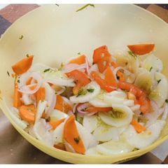 Tomato, Carrot and Cucumber Salad A picture of Tomato, Carrot and Cucumber Salad.