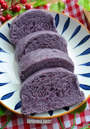 Foto resep Roti kukus Pontianak ubi ungu (no mikser)