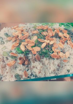 صورة لوصفة رز بفول