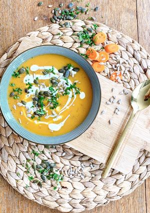 Une photo de Velouté de patates douces
