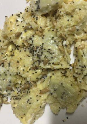 Una foto de Tortelinis con bulgur y queso
