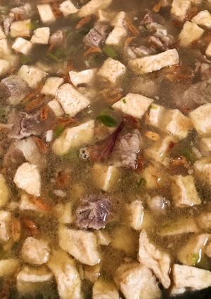 Foto resep Kuah tahu daging sapi