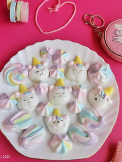 Foto resep Unicorn Meringue Kisses Cookies