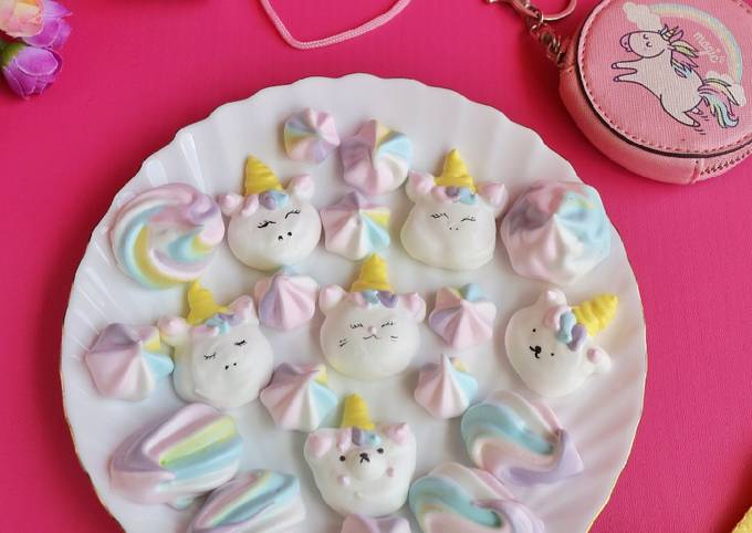 Unicorn Meringue Kisses Cookies