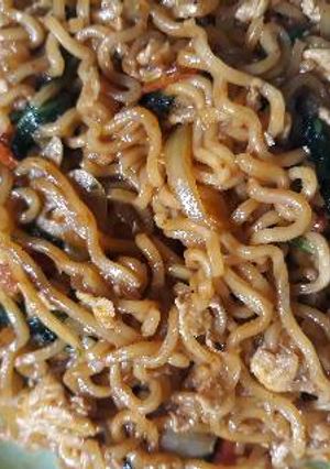 Foto resep Mie Kangkung Pedas