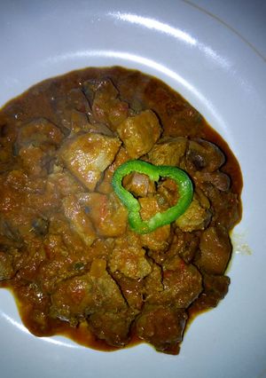 A picture of Wet fry liver #authormarathon.