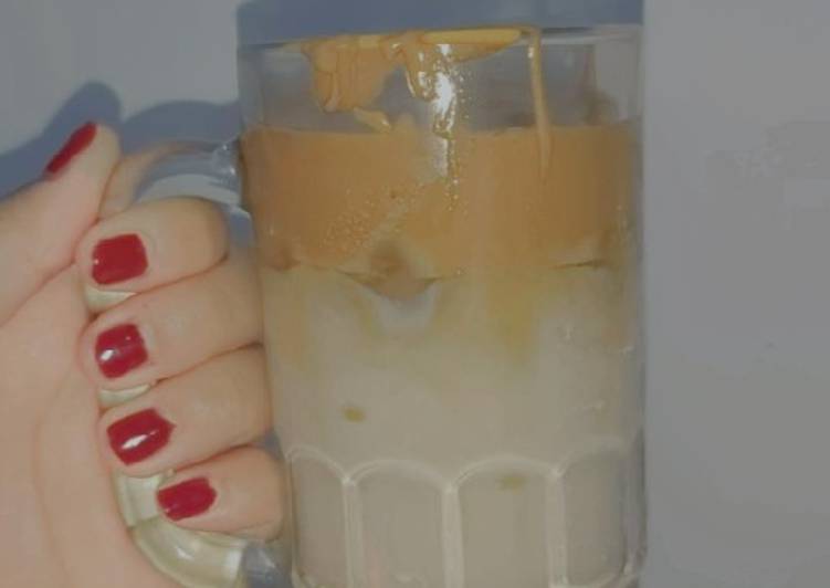 Resep Dalgona Coffee Dengan Strawberry Jelly☕ yang Lezat Sekali